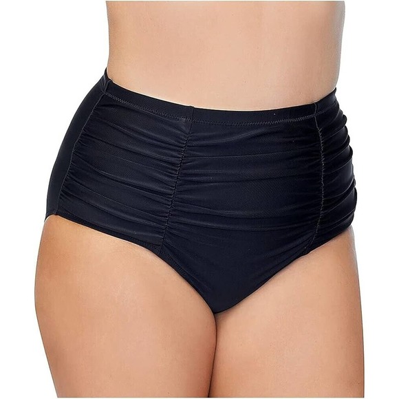 New Raisins Curve Plus Size Alicante Solids Costa Swim Bottom, US 16/18W - Picture 1 of 10